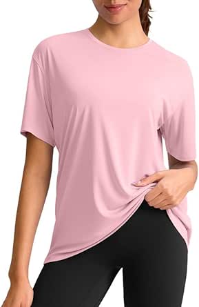 G Gradual Women's Workout Shirts Loose Fit Short Sleeve Workout Tops for Women Athletic Gym Yoga Casual Summer