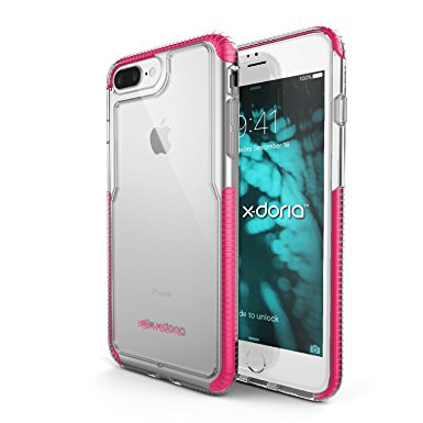 X-Doria Impact Protection Case for iPhone 7 Plus (ImpactPro) with PolyOne Scientifically Proven Drop Protection Multi-Layer Case - Protective iPhone 7 Plus Case, Pink