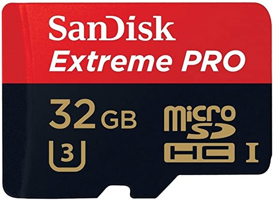 SanDisk Extreme PRO 32GB UHS-I/U3 Micro SDHC with 4K Ultra HD Ready-SDSDQXP-032G-G46A (Label May Change)