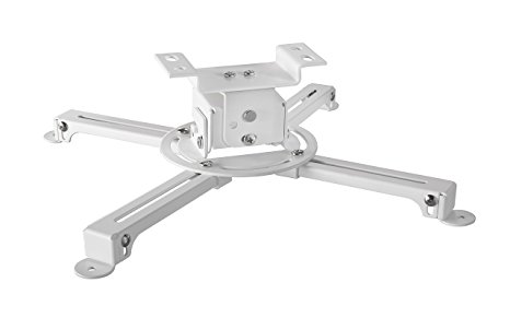 celexon Universal Projector Ceiling Mount Bracket MultiCel 1000 Pro white | 4" below the ceiling | maximum load of 33 lbs | Quick and easy mounting