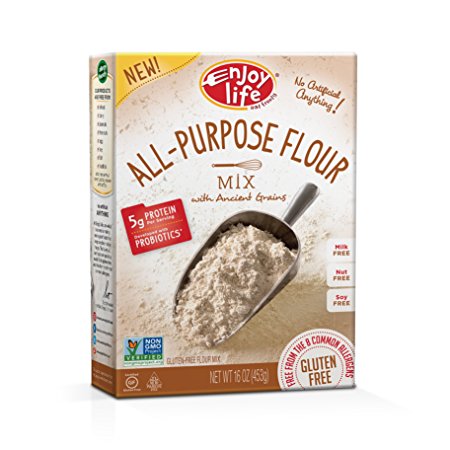 Enjoy Life Gluten Free All-Purpose Flour Mix, Gluten, Dairy, Nut & Soy Free and Vegan, 16 Ounce