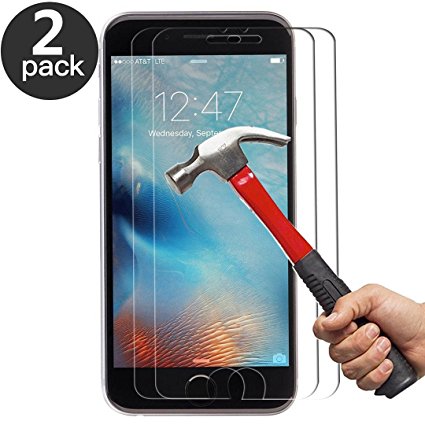 [2 Pack] iPhone 6 / 6S Glass Screen Protector, Anderw 0.26mm 9H Tempered Glass Screen Protector for Apple iPhone 6 / 6S 4.7 Inch [Lifetime Warranty]