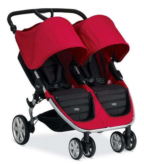 Britax 2015 B-Agile Double Stroller, Red