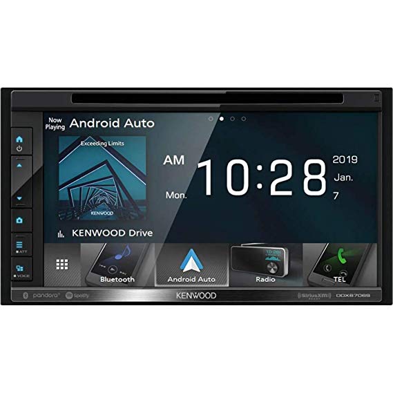 Kenwood DDX6706S 6.8" DVD/Bluetooth Double-DIN Receiver w/Clear Resistive Touchscreen