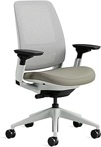 Steelcase Series 2, silla de oficina ergonómica con sujeción lumbar y brazos 4D regulables, respaldo de malla Trufa