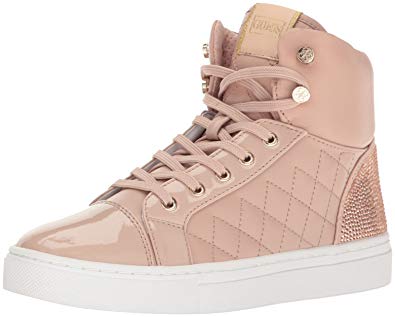 GUESS Women's Janis Metallic High-Top Sneakers