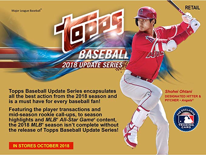 2018 Topps Baseball Update 13 Pack Exclusive Value Box - Baseball Wax Packs