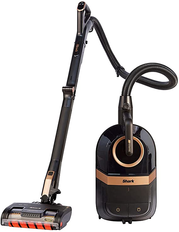 Shark Bagless Cylinder Vacuum Cleaner [CZ500UKT] Dynamic Technology, Anti Hair Wrap, DuoClean, Flexology, Pet Model, Black & Copper