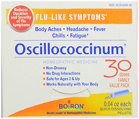 Boiron Oscillococcinum for Flu-Like Symptoms Pellets, 30 Count