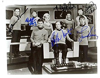 Star Trek Cast Autographed Preprint Signed Photo