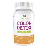 COLON DETOX Daily Maintenance - 90 Capsules - Maximum Potency 2250 mg - Removes Toxins and Waste from Intestinal Tract - Helps Reduce Bloating Increase Weight Loss and Promote Regular Bowel Movements