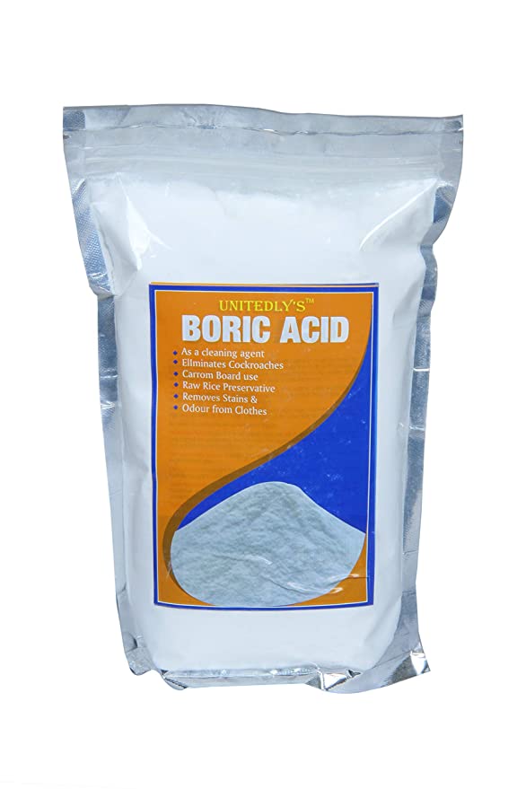 Unitedly's ® Boric Acid Powder 100% Pure for Killing Cockroahes,and for Multiples Purposes, Carrom Board Powder |Rice Preservative| | 200 Grams |