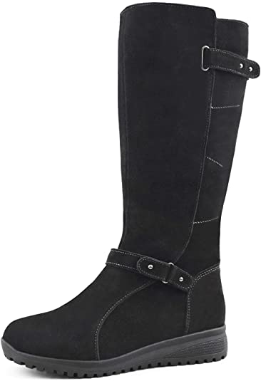 Comfy Moda Women's Winter Boots | Suede Leather | Wool Lined - Leslie