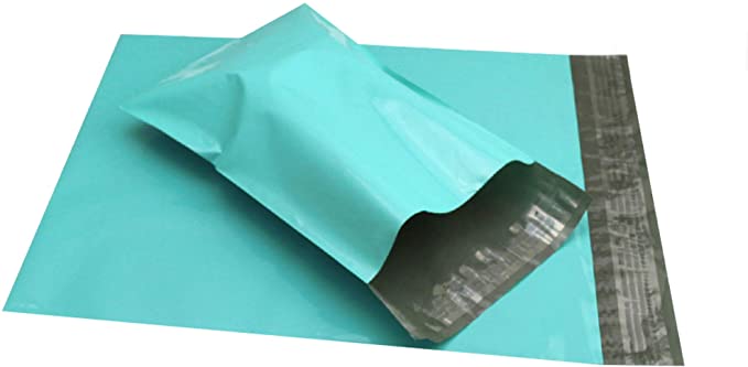 HOSL Pale Green 2.5Mil 10" x 13.25"+1.5" Heavy Duty 100% Virgin polyethylene Mailers Shipping Envelopes Bags Pack of 100