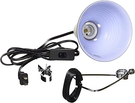 Fluker's Repta-Clamp Lamp with Switch for Reptiles, 5.5-Inches. 1-Pack
