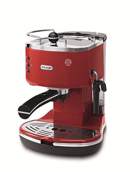 Delonghi ECO310R Icona Pump Espresso Machine, Red