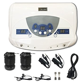 Cell Spa, Dual Ionic Ion Detox Aqua Foot Spa Chi Cleanse Machine with Mp3 Music Player