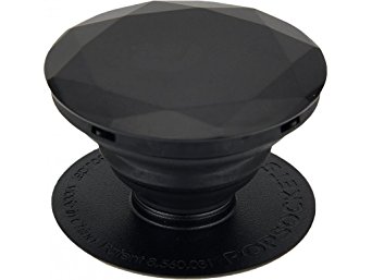 PopSockets: Collapsible Grip & Stand for Phones and Tablets - Black Metallic Diamond