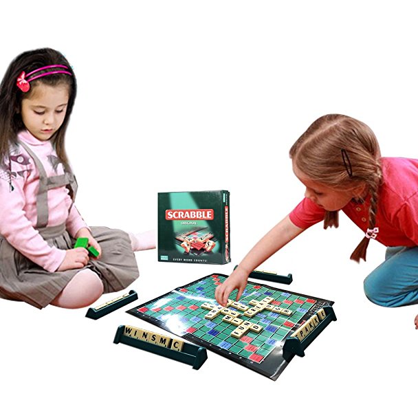 Scrabble Board Game Set With Scrabble Letters Pieces Tiles Words For Junior Kids Gfits