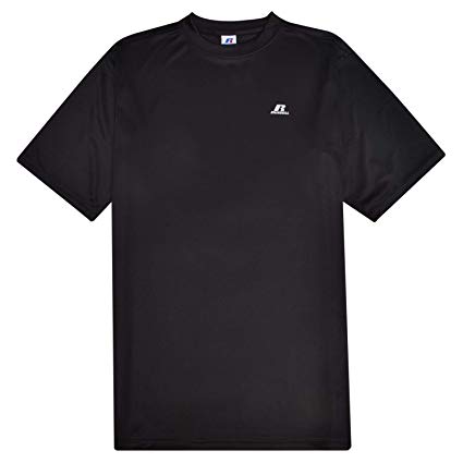 Russell Mens Big and Tall Active Performance Tech T Shirt with Moisture Wicking Technology