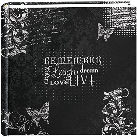 Pioneer Photo Albums 200-Pocket Chalkboard Printed "Remember" Theme Photo Album for 4 by 6-Inch Prints