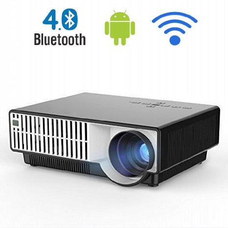 ProChosen Bluethooth Wireless WIFI Multimedia Home Cinema Theater Video Projector 1080p for Android iPhone