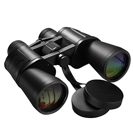 Pictek Compact Waterproof High-Definition FMC Binoculars ( Black, 10X50 )