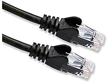 rhinocables® 7.5m 7 metre Black Cat5e Ethernet RJ45 High Speed Network Cable Lead Cat 5e 7.5 24' 6"