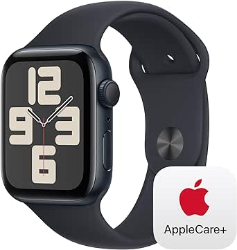 Apple Watch SE GPS 44mm Midnight Aluminum Case with Midnight Sport Band - M/L