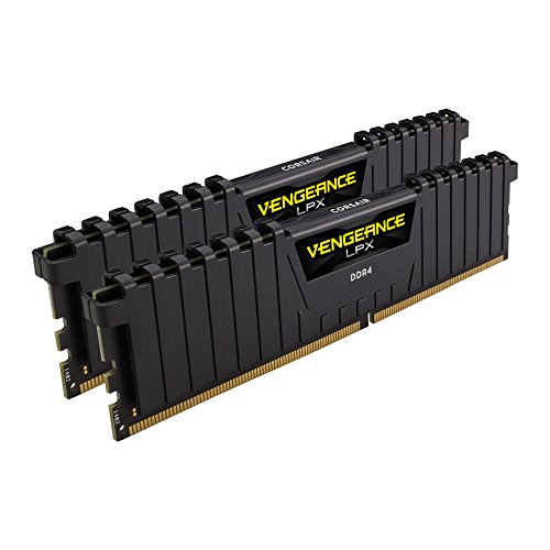 Corsair CMK8GX4M2B3000C15 Vengeance LPX 8GB (2x4GB) DDR4 3000Mhz CL15 XMP 2.0 High Performance Desktop Memory Kit, Black
