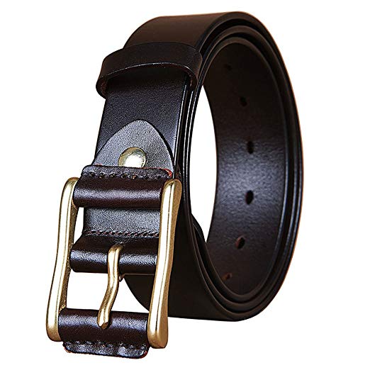 Men's Genuine Leather Dress Belts Made with Premium Quality Classic and Fashion Design for Work Business and Casual