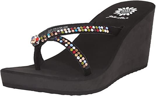 Yellow Box Women's Gateway Wedge Flip Flop