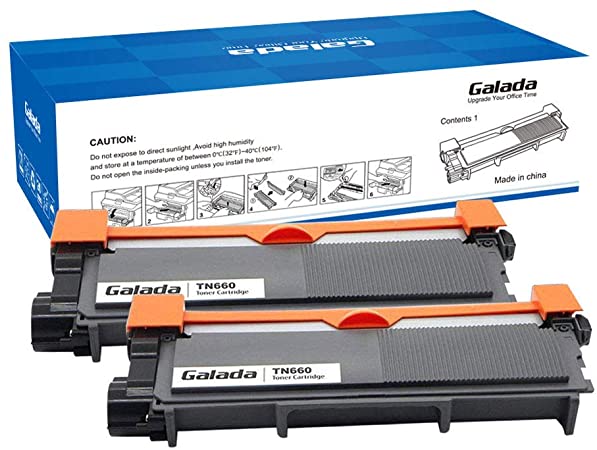 Galada Compatible Toner Cartridge Replacement for Brother TN630 TN660 TN-630 TN-660 for Dcp-l2520dw Dcp-l2540dw Mfc-l2700dw Mfc-l2720dw Mfc-l2740dw Hl-l2340dw Hl-l2320d Hl-l2360dw Hl-l2380dw 2 Pack