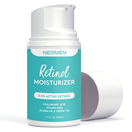 Neomen Retinol Cream Moisturizer for Face and Eyes, Use Day and Night - for Anti Aging, Acne, Wrinkles (1.7 oz )