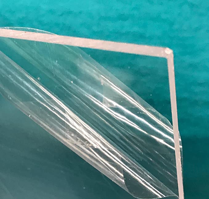 Clear Acrylic Plexiglass Sheet - 1/4" Thick Cast - 12" x 24"