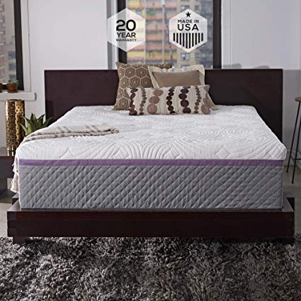 Sleep Innovations Alden 14-inch Memory Foam Mattress, Bed in a Box, Quilted Cover, Made in the USA, 20-Year Warranty - Full Size