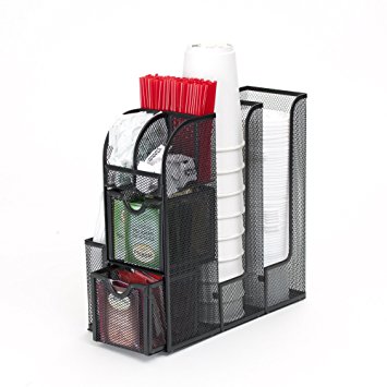 Mind Reader 'Organizer' Condiment Caddy Organizer, Black Metal Mesh