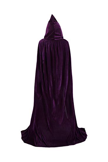 TULIPTREND Full Length Hooded Cloak Christmas Halloween Cosplay Costume Party Cape