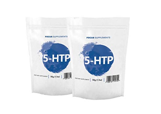 5-HTP Pure Powder - For Improved Mood | SUPPORTS WEIGHT LOSS | Natural & Pure - Focus Supplements - Packaged in ISO Licensed Facilities in the UK (100g)