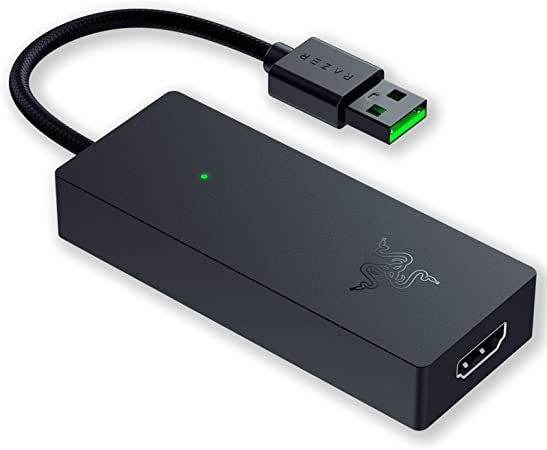 Razer Ripsaw X USB Capture Card with Camera Connection for Full 4K Streaming: 4K 30FPS Capture - HDMI 2.0 & USB 3.0 Connectivity - OBS & Streamlabs Compatible - Compact Form Factor - Plug and Play