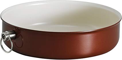 Tramontina 80110/052DS Style Ceramica 01 Round Baking Dish, 9.5-Inch, Metallic Copper