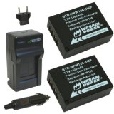Wasabi Power Battery 2-Pack and Charger for Fujifilm NP-W126 and Fuji FinePix HS30EXR HS33EXR HS50EXR X-A1 X-E1 X-E2 X-M1 X-Pro1 X-T1