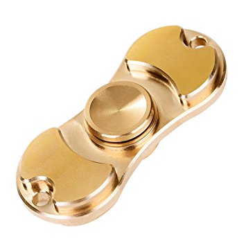 Innoam Fidget Spinner with High Speed Quiet Bearing Metal Hand Spinner Anxiety Relief Stress Reducer (Copper-Gold)