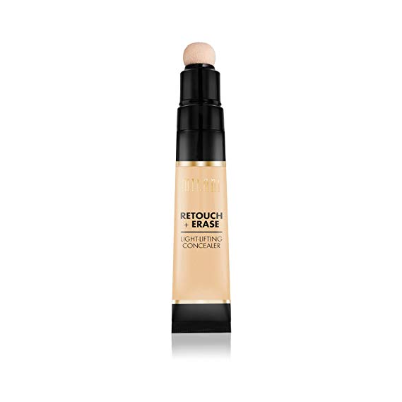 Milani Retouch   Erase Light-Lifting Concealer - Medium Light (0.24 Ounce) Cruelty-Free Liquid Concealer with Cushion Applicator Tip to Cover Dark Circles, Blemishes & Skin Imperfections