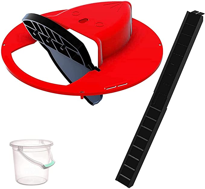 Bucket Mouse Traps, Flip N Slide Bucket Lid Mouse Trap Bucket Rat Trap for Outdoor Indoor 5 Gallon Bucket Mouse Traps