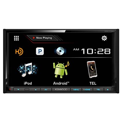 Kenwood DDX773BH 6.95" In Dash Touchscreen DVD CD Receiver with built in Bluetooth, AM/FM Tuner and HD Radio