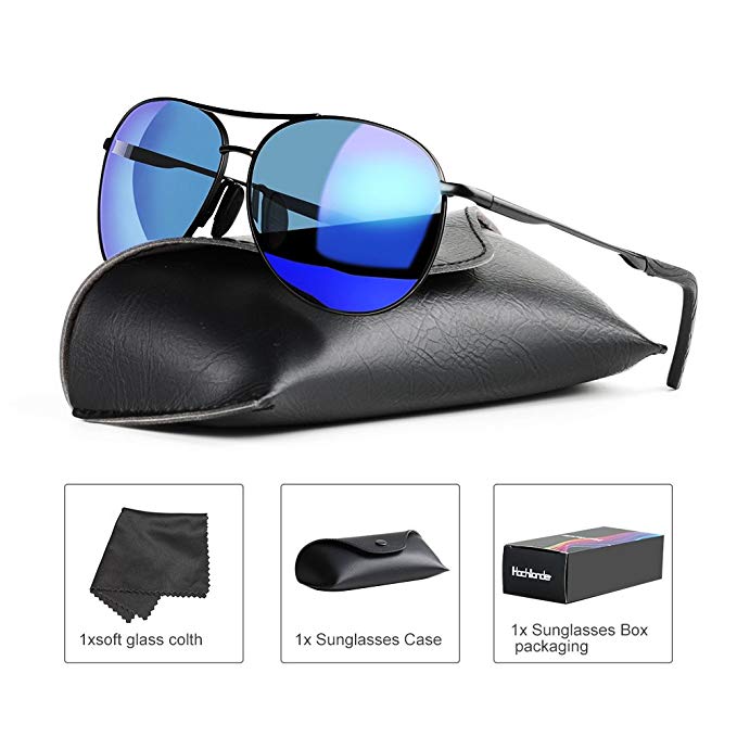 Polarized Sunglasses for Men Women Hochllander Mens Sunglasses 100% UV Protection Classic Aviator Sunglasses
