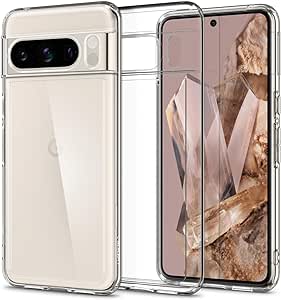 Spigen Ultra Hybrid Coque Compatible avec Google Pixel 8 Pro - Transparent