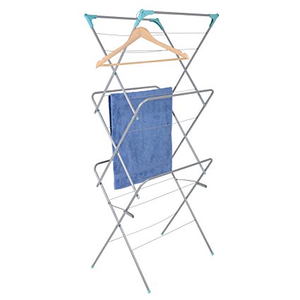 3Tier Indoor Outdoor Clothes Airer Dryer Folding Laundry Horse Concertina New