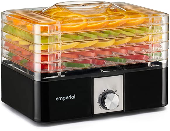 5 Tier Food Dehydrator with Adjustable Temperature Controls